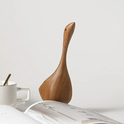 Nordische Holz-Gans Figuren