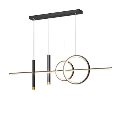 Moderne Esszimmerlampe mit 3 Ringen - Einstellbare Beleuchtung Elegantes Design