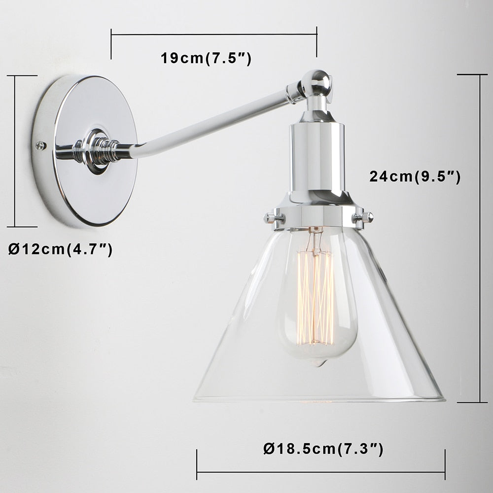 Parisa - Zeitgenössische Glas Wandleuchte