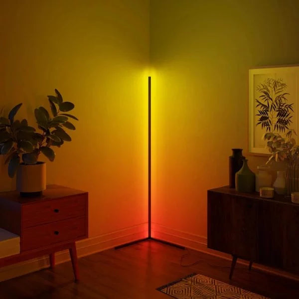 NeoGlow – Futuristische RGB LED Stehlampe mit 16 Millionen Farben, App und Fernbedienung