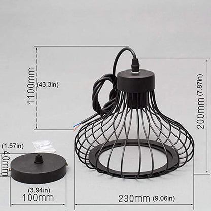 Rowan | Industrielle Hängelampe aus Metall