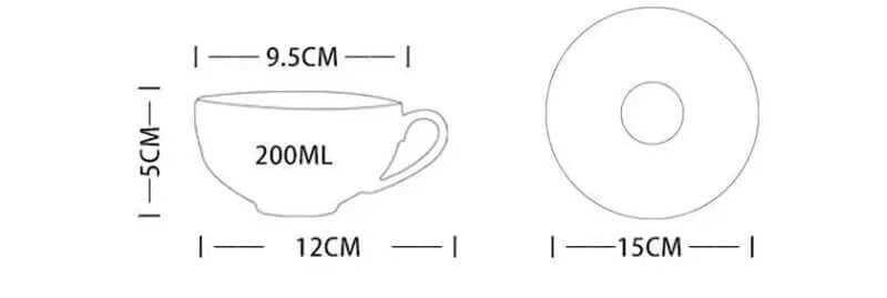 Elegante Bone China Porzellan Kaffeetasse - Luxuriöses und einzigartiges Design