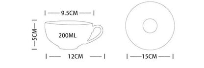 Elegante Bone China Porzellan Kaffeetasse - Luxuriöses und einzigartiges Design