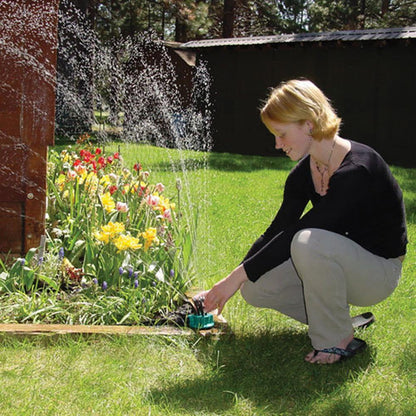 12-in-1 Gartenbewässerungssystem – Einstellbarer Sprinkler mit 360-Grad-Bewässerung