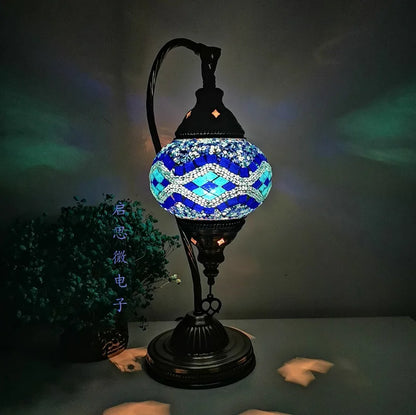 Garduru - Türkische Mosaik-Tischlampe