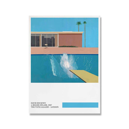 David Hockney Luxus Leinwanddruck A Bigger Splash