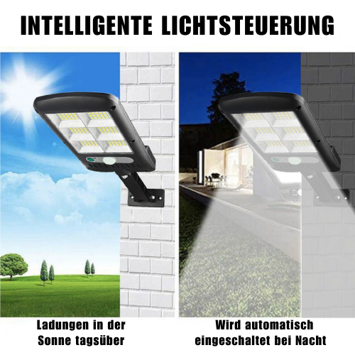 Solarbetriebene LED-Beleuchtung 6000K – Ultrahelle Straßenlampe, umweltfreundlich und autonom