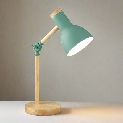 Royallure Holz Nordic Tischlampe - Verstellbar, Minimalistisches Design, E26/E27 Fassung