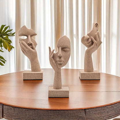 ArteMystique – Abstrakte Maskenfiguren Set für ein Künstlerisches & Stilvolles Interieur
