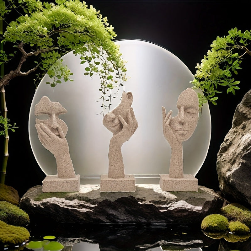 ArteMystique – Abstrakte Maskenfiguren Set für ein Künstlerisches & Stilvolles Interieur