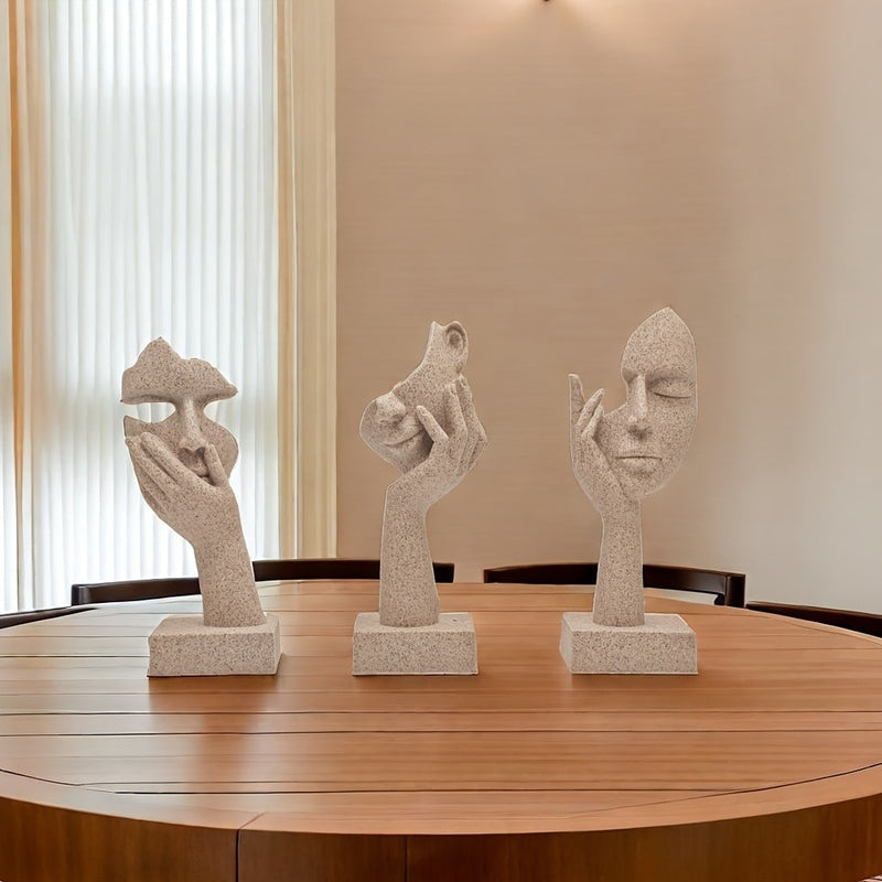 ArteMystique – Abstrakte Maskenfiguren Set für ein Künstlerisches & Stilvolles Interieur