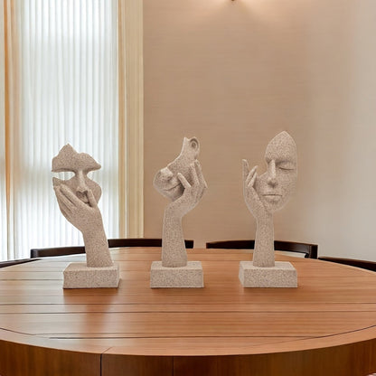ArteMystique – Abstrakte Maskenfiguren Set für ein Künstlerisches & Stilvolles Interieur