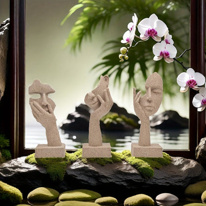 ArteMystique – Abstrakte Maskenfiguren Set für ein Künstlerisches & Stilvolles Interieur