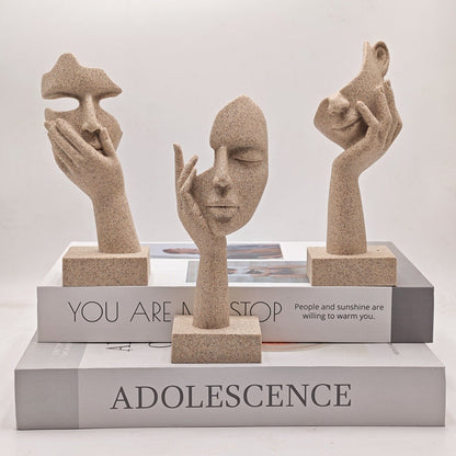 ArteMystique – Abstrakte Maskenfiguren Set für ein Künstlerisches & Stilvolles Interieur