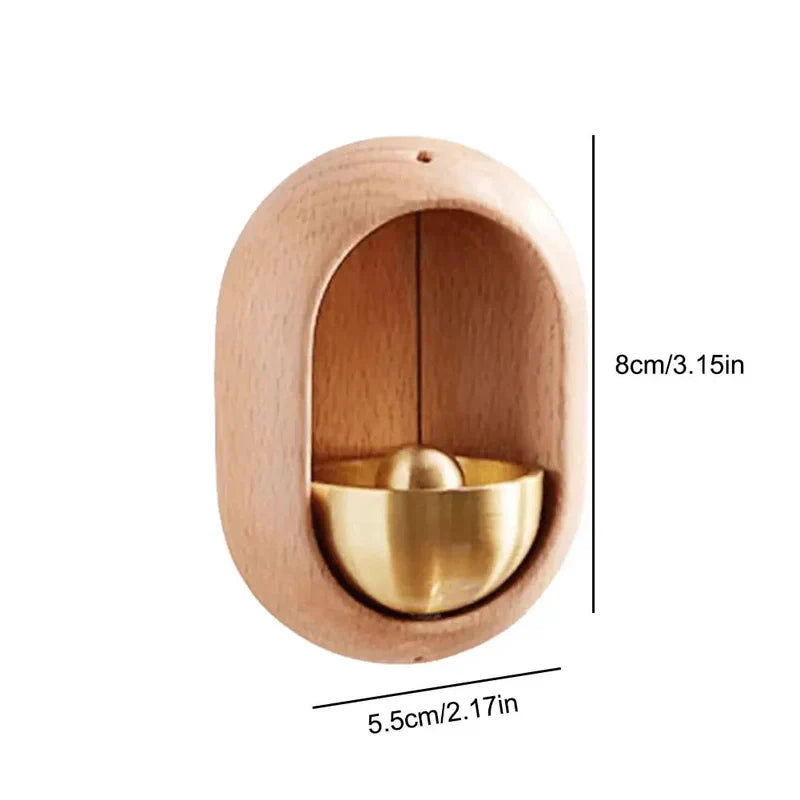 ChimeAura – Elegante Holz-Türklingel mit beruhigendem Klang und magnetischer Befestigung