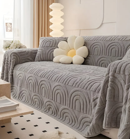 ArchPlush Sofabezug - Mehrzweck Jacquard Couchbezug für Alle Sofatypen