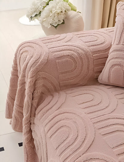 ArchPlush Sofabezug - Mehrzweck Jacquard Couchbezug für Alle Sofatypen