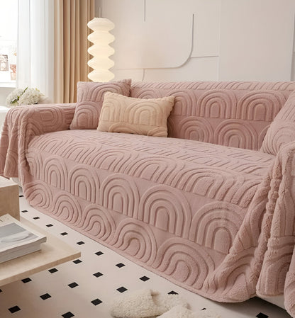 ArchPlush Sofabezug - Mehrzweck Jacquard Couchbezug für Alle Sofatypen