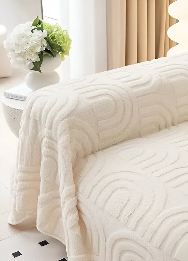 ArchPlush Sofabezug - Mehrzweck Jacquard Couchbezug für Alle Sofatypen