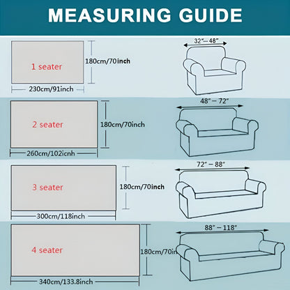 ArchPlush Sofabezug - Mehrzweck Jacquard Couchbezug für Alle Sofatypen