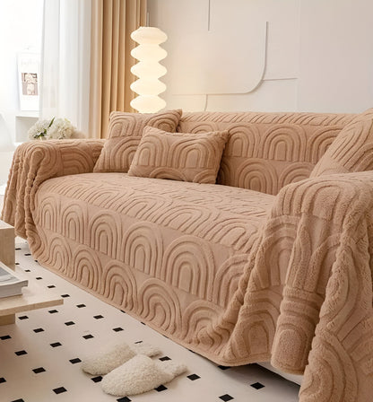 ArchPlush Sofabezug - Mehrzweck Jacquard Couchbezug für Alle Sofatypen