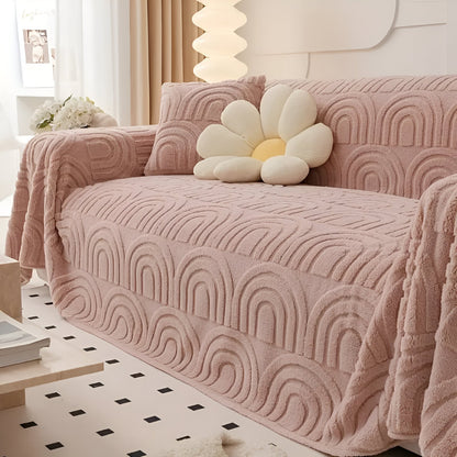 ArchPlush Sofabezug - Mehrzweck Jacquard Couchbezug für Alle Sofatypen