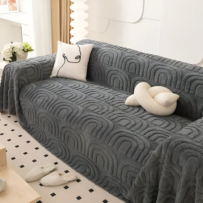 ArchPlush Sofabezug - Mehrzweck Jacquard Couchbezug für Alle Sofatypen