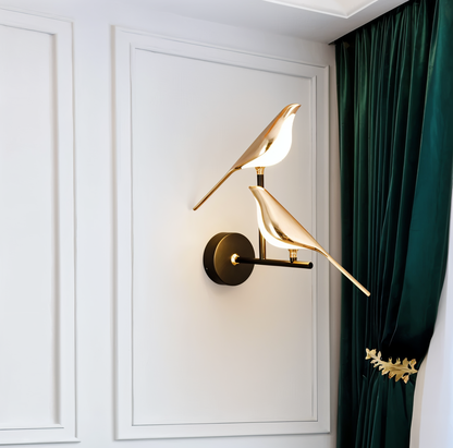 Aves Glow - Goldener Vogel Drehbare Wandleuchte - Dekorative Wandleuchte LED