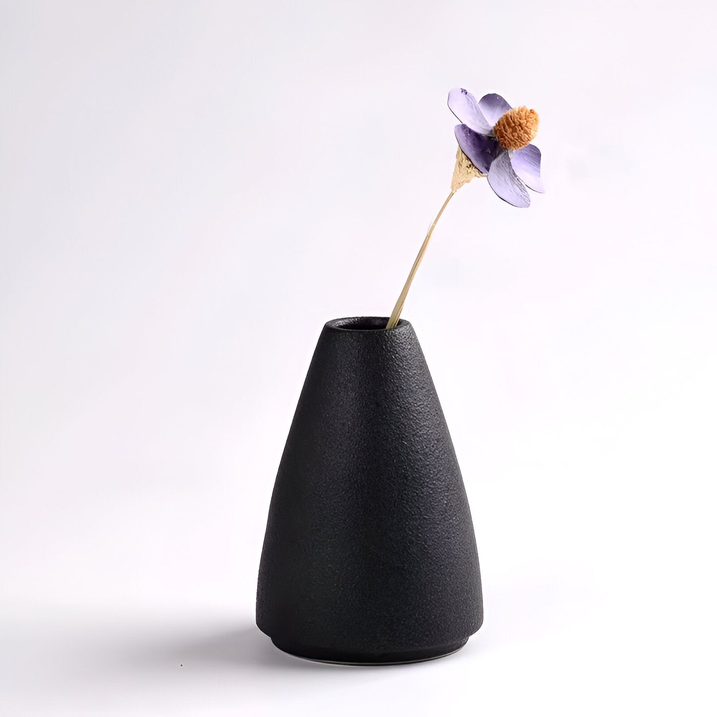 BlackCraft Vase - Ästhetisch Texturierte Keramikvasen für Blumen
