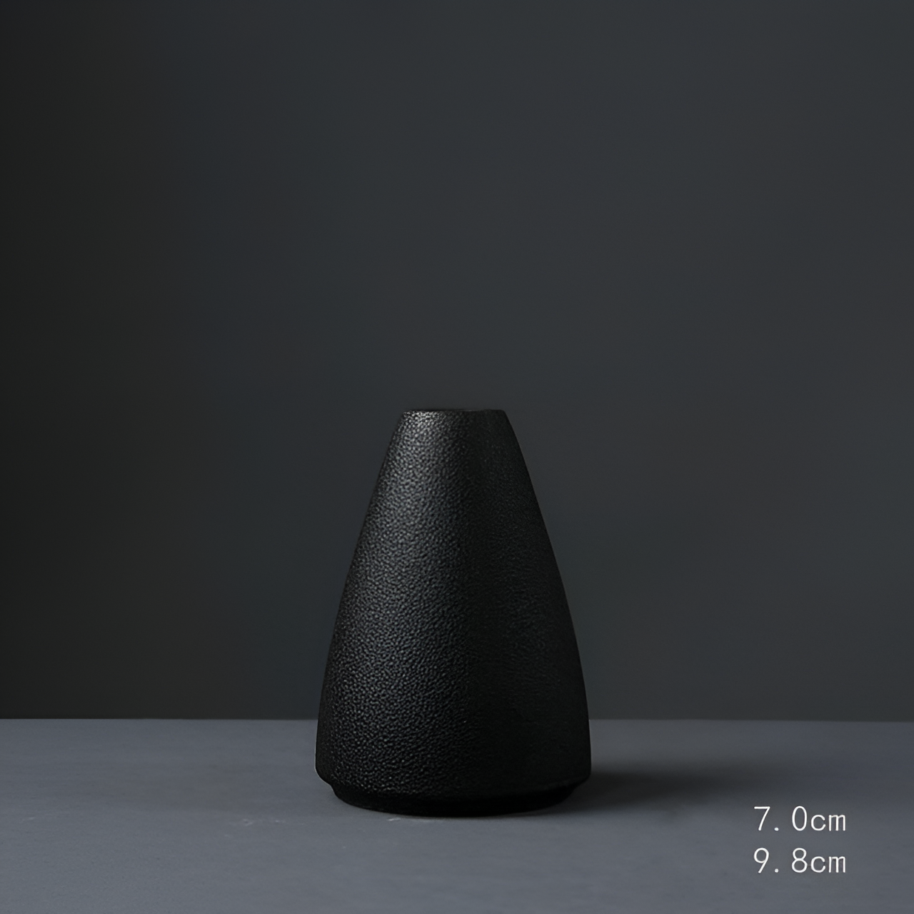 BlackCraft Vase - Ästhetisch Texturierte Keramikvasen für Blumen