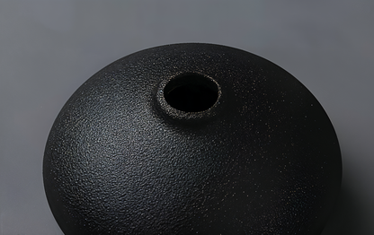 BlackCraft Vase - Ästhetisch Texturierte Keramikvasen für Blumen