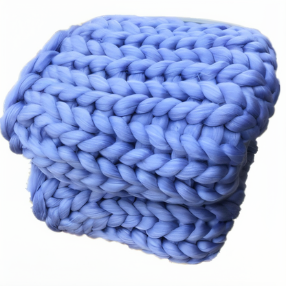 BraidKnit Plaid - Stylisch, Dicke, Atmungsaktive Fleece-Decke mit Flechtmuster