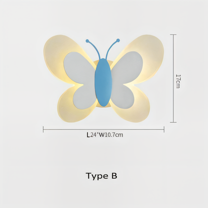 BrilliButterfly Wandleuchte - Charmante Acryl Schmetterling Wandleuchte - Bunte Wandleuchten LED Indoor