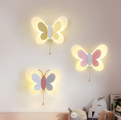 BrilliButterfly Wandleuchte - Charmante Acryl Schmetterling Wandleuchte - Bunte Wandleuchten LED Indoor