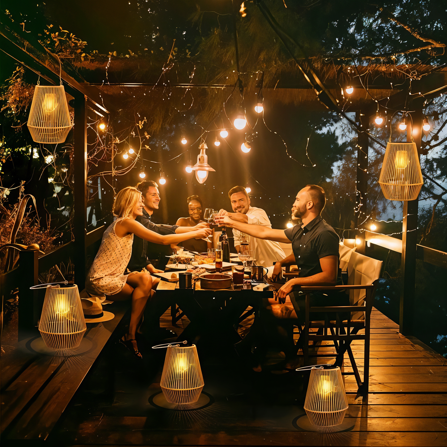 LumiBamboo – Elegante Hängeleuchte mit zeitlosem Rattancharm