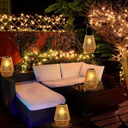 LumiBamboo – Elegante Hängeleuchte mit zeitlosem Rattancharm