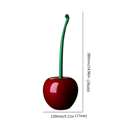 CherryFresh - Stilvolle Toilettenbürste und Halter für mühelose Reinigung