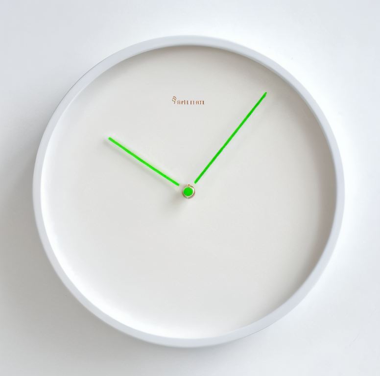 Circ O'Clock - Elegante Weiße Metall Wanduhr