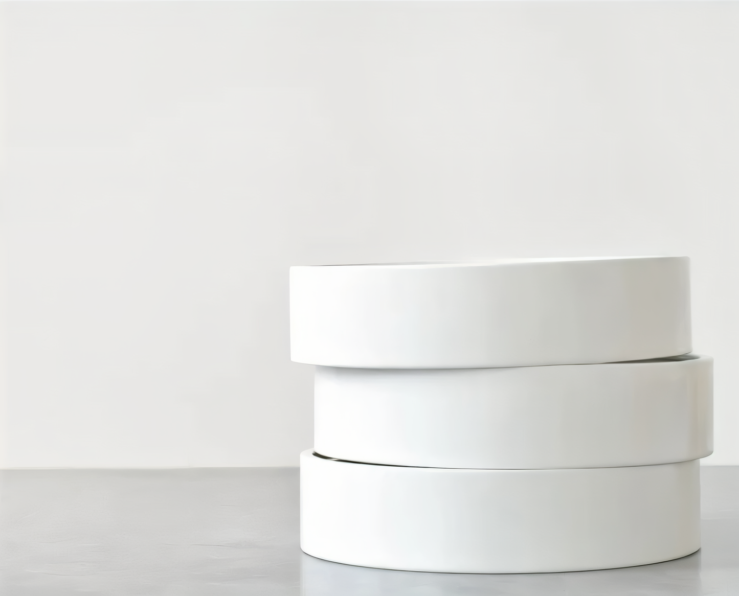 Circ O'Clock - Elegante Weiße Metall Wanduhr