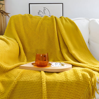 Garduru – Stilvolle Strick-Fleecedecke