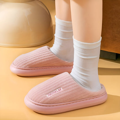 ComfyStride - Leichte Plüsch Hausschuhe Damen Moderne Indoor Schuhwerk