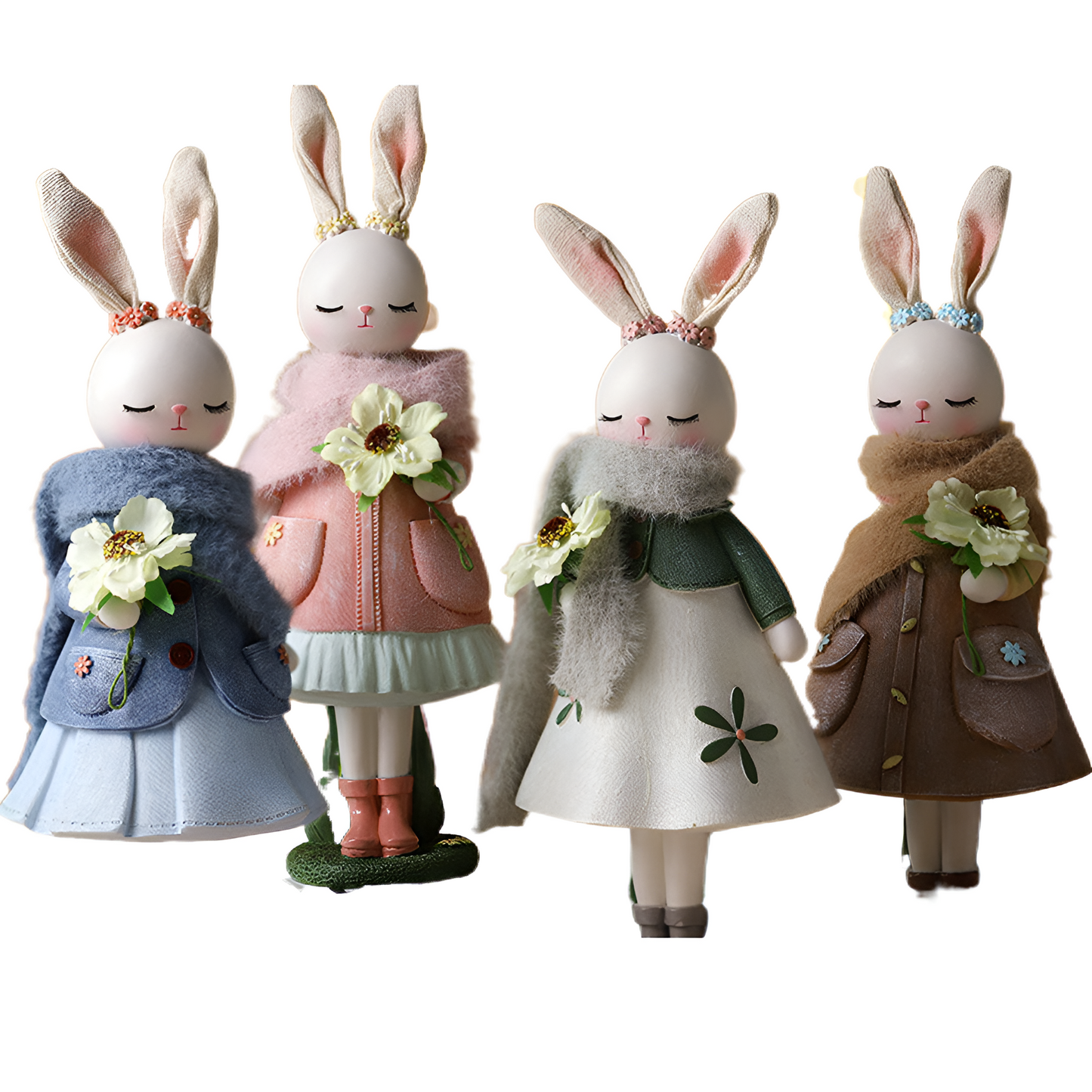 ConeyChic Osterdeko - Elegante Hasenfigur aus Harz - Osterdekorationen