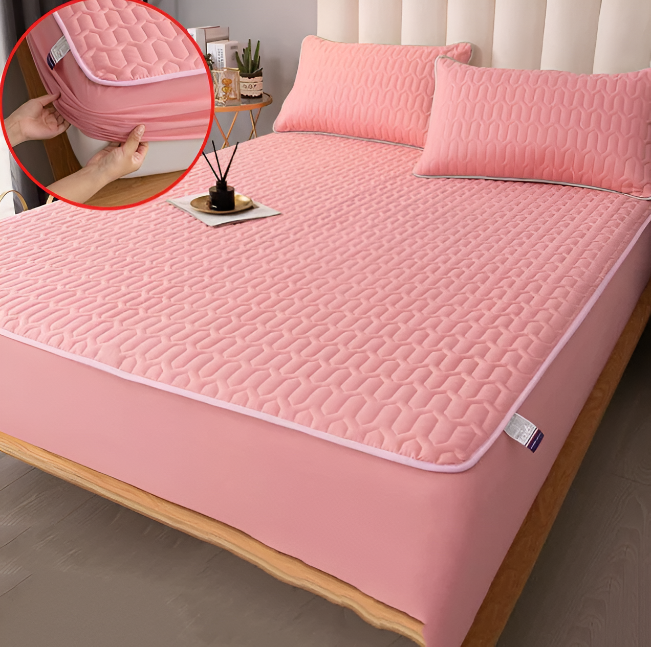 CozElastic Matratzenschoner - Ultraweicher, Dicker, Wasserdichter Matratzenbezug