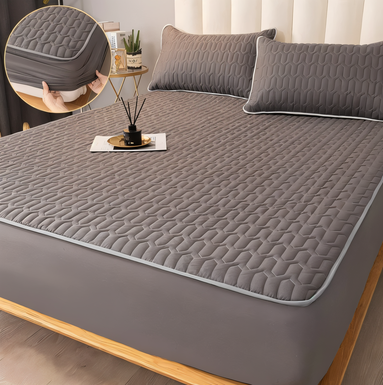 CozElastic Matratzenschoner - Ultraweicher, Dicker, Wasserdichter Matratzenbezug