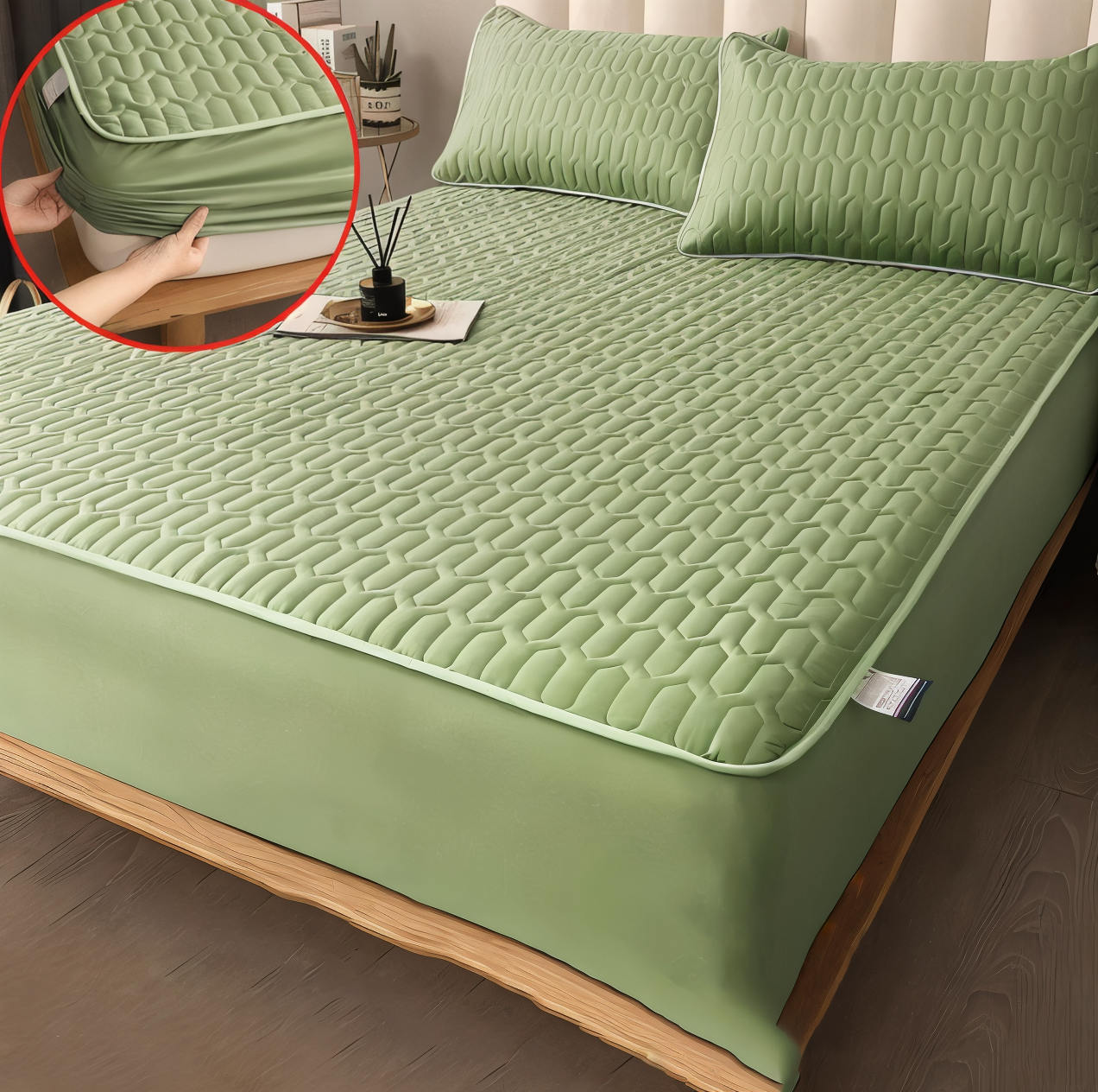 CozElastic Matratzenschoner - Ultraweicher, Dicker, Wasserdichter Matratzenbezug