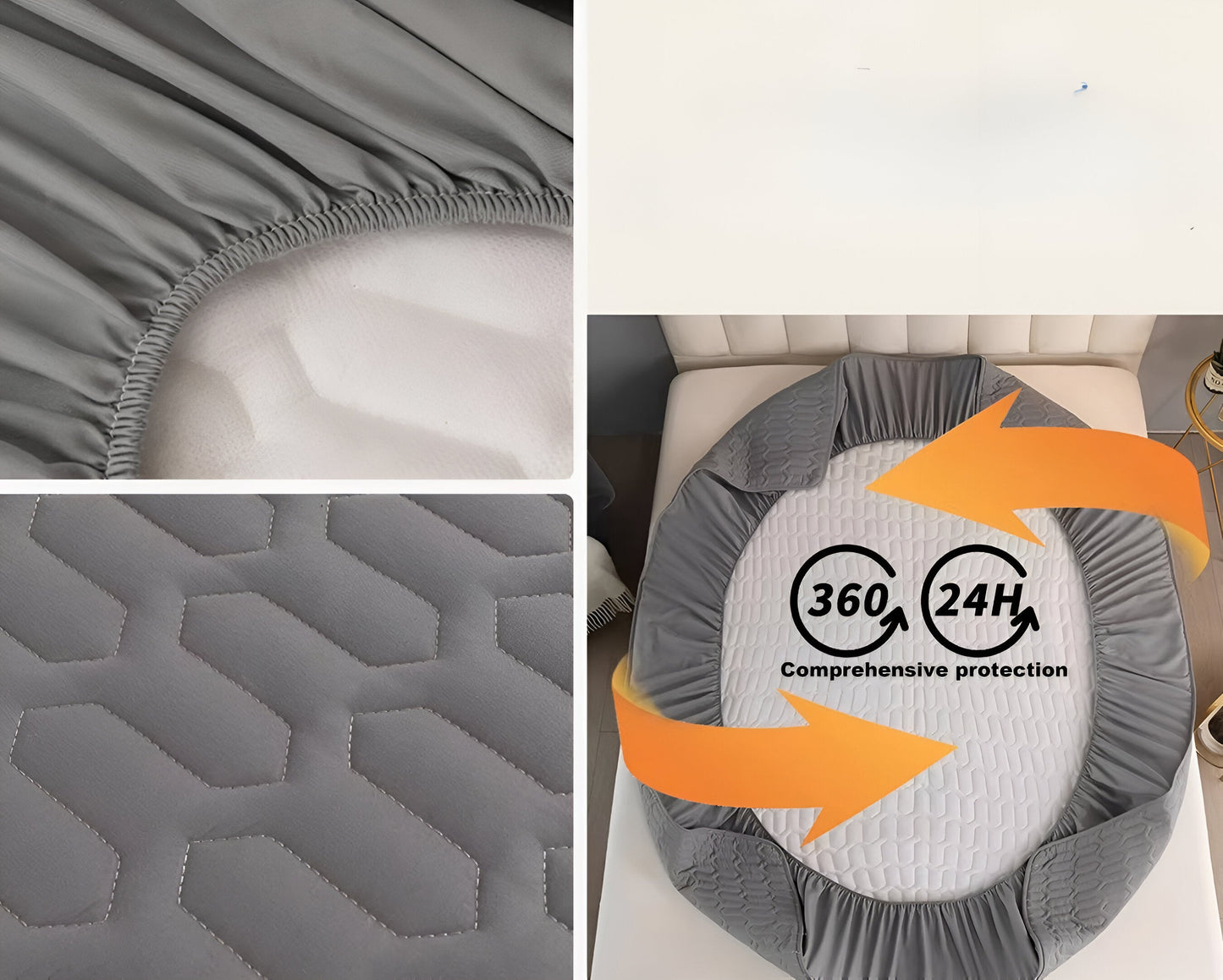 CozElastic Matratzenschoner - Ultraweicher, Dicker, Wasserdichter Matratzenbezug