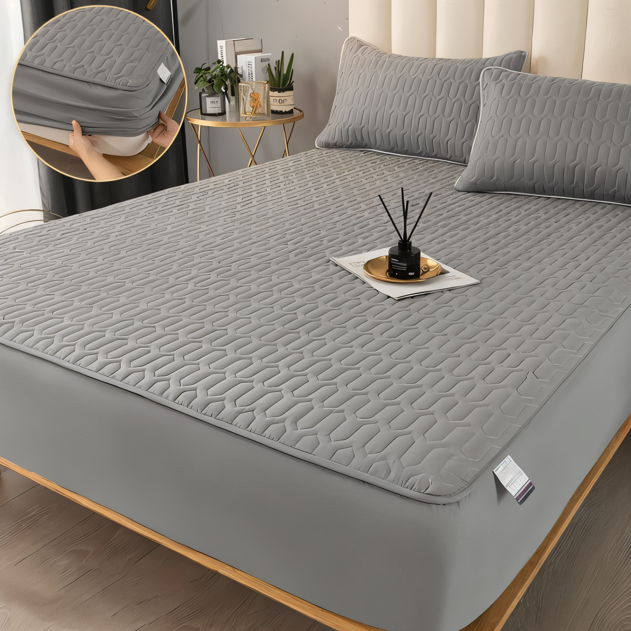 CozElastic Matratzenschoner - Ultraweicher, Dicker, Wasserdichter Matratzenbezug