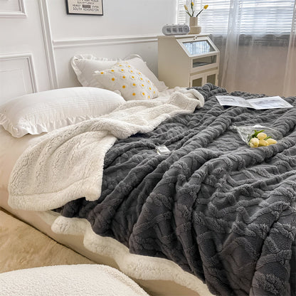 WarmHaven – Luxuriöse doppelseitige Fleece-Decke für ultimativen Winterkomfort
