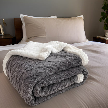 WarmHaven – Luxuriöse doppelseitige Fleece-Decke für ultimativen Winterkomfort