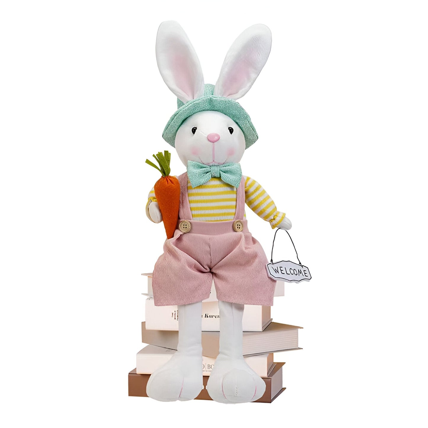 CushBunnie - Weicher Stoff Osterhase - Liebenswerte Osterdeko